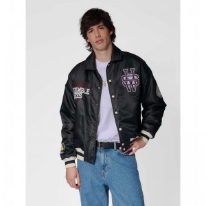 Hummel Letterman Sportswear Jackor Herr Svarta | 522252-423
