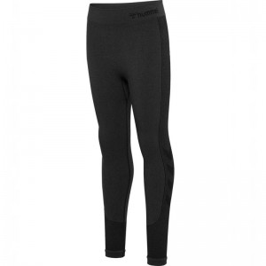 Hummel Lilli Seamless Strumpbyxor Barn Svarta | 876145-892