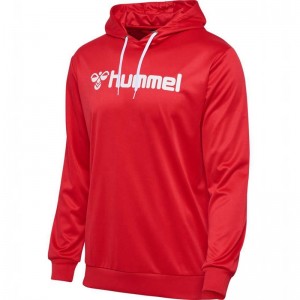 Hummel Logo Hoodie Herr Röda | 714928-565