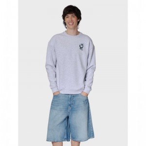 Hummel Loose Crew Wrong Yellow Tröjor Herr Grå | 468849-367