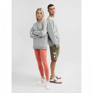 Hummel Loose Crewneck Bee Strumpbyxor Dam Grå | 810798-064