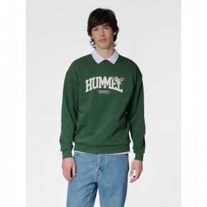 Hummel Loose Crewneck University Bee Tröjor Herr Gröna | 905742-884