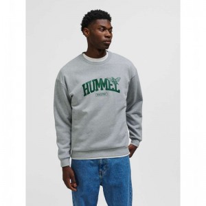 Hummel Loose Crewneck University Bee Tröjor Dam Grå | 215836-584