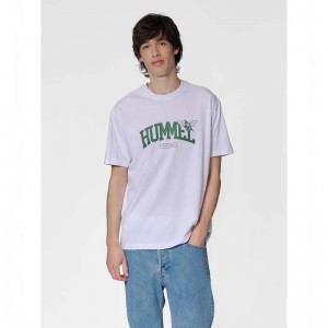 Hummel Loose S/S University Bee T-shirt Herr Vita | 492016-221