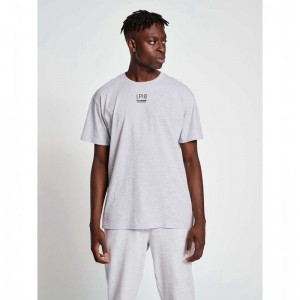 Hummel Lp10 Boxy T-shirt Herr Grå | 232226-675