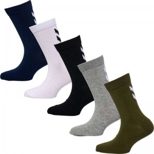 Hummel Make My Day 5-pack Strumpor Barn Olivgröna | 708577-990