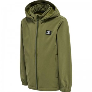Hummel Mars Softshell Jackor Barn Olivgröna | 782332-991