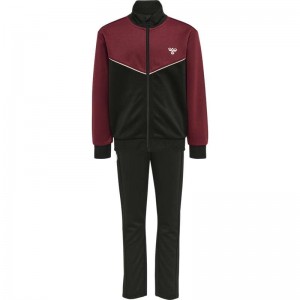 Hummel Molin Tracksuit Sportkläder Barn Vinröda | 642762-742