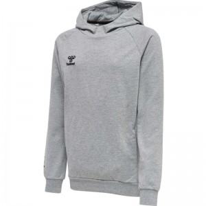 Hummel Move Grid Cotton Hoodie Barn Grå | 252380-862