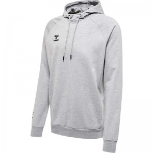 Hummel Move Grid Cotton Hoodie Herr Grå | 015064-480