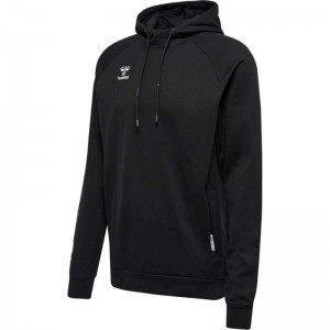 Hummel Move Grid Cotton Hoodie Herr Svarta | 847932-663