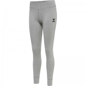 Hummel Move Grid Cotton Strumpbyxor Dam Grå | 079109-920