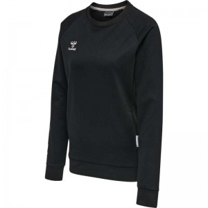 Hummel Move Grid Cotton Tröjor Dam Svarta | 985935-602