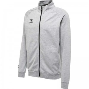 Hummel Move Grid Cotton Zip Jackor Herr Grå | 608844-158