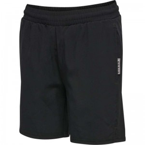 Hummel Move Grid Woven Shorts Barn Svarta | 005474-896