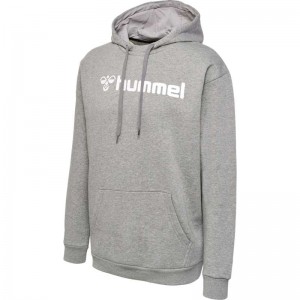 Hummel Mover Cotton Hoodie Herr Grå | 356075-612