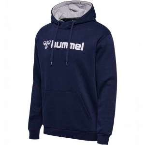 Hummel Mover Cotton Hoodie Herr Marinblå | 062111-198