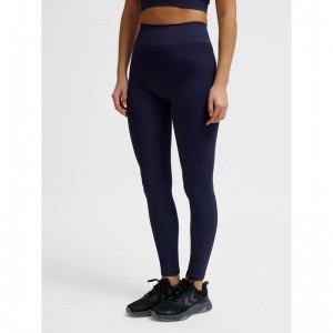 Hummel Mt Define Seaml Scrunch Strumpbyxor Dam Marinblå | 324885-187