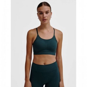 Hummel Mt Define Seamless Padded Sport BH Dam Gröna | 338859-464