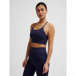 Hummel Mt Define Seamless Padded Sport BH Dam Marinblå | 895148-225