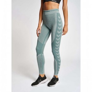 Hummel Mt Lulu Seamless Scrunch Shorts Dam Blå | 390044-129