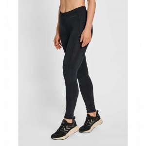 Hummel Mt Mabley Mid Waist Byxor Dam Svarta | 208053-868