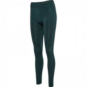 Hummel Mt Shaping Seamless Mw T-shirt Dam Gröna | 965756-522