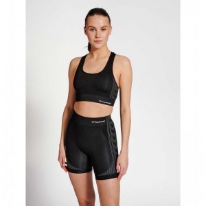 Hummel Mt Shaping Seamless Top Sport BH Dam Svarta | 836791-915