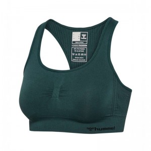 Hummel Mt Shaping Seamless Top Sport BH Dam Gröna | 304110-901