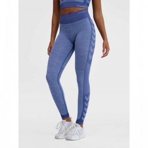 Hummel Mt Shine Seamless Mw Strumpbyxor Dam Blå | 400007-799