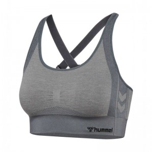 Hummel Mt Shine Seamless Sport BH Dam Grå | 311442-240