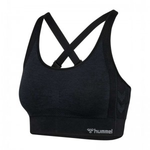 Hummel Mt Shine Seamless Sport BH Dam Svarta | 802628-853