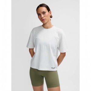Hummel Mt Ultra Boxy Short T-shirt Dam Vita | 121300-161