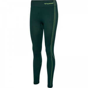 Hummel Mt Zone Seamless Mw Strumpbyxor Dam Gröna | 450947-302