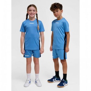 Hummel Multi Pl T-shirt Barn Blå | 340099-492