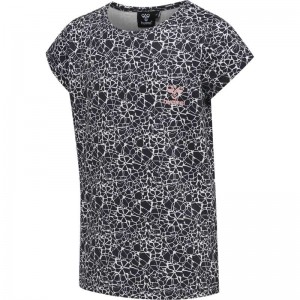 Hummel Nanna S/S T-shirt Barn Svarta | 641610-429