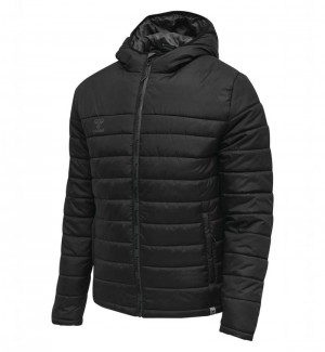 Hummel North Quilted Hood Jackor Herr Svarta | 143599-773