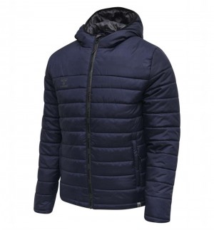 Hummel North Quilted Hood Linne Herr Marinblå | 110239-795