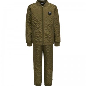 Hummel Nule Thermo Jersey Barn Olivgröna | 907096-014
