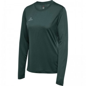 Hummel Nwlbeat L/S W T-shirt Dam Gröna | 641622-689