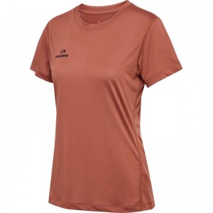 Hummel Nwlbeat W T-shirt Dam Korall | 619685-135