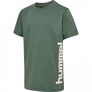 Hummel Print S/S Jackor Barn Gröna | 194696-458