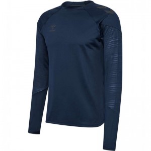 Hummel Pro Training Crew Sweat T-shirt Herr Marinblå | 577152-027