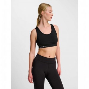 Hummel Pulse Light Support Sport BH Dam Svarta | 009073-397