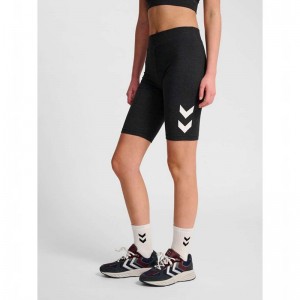 Hummel Pulse Logo Mw Tights Shorts Dam Svarta | 256003-160