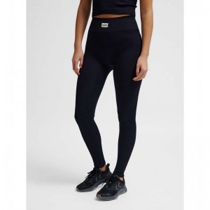 Hummel Pulse Seamless Rib Mw Strumpbyxor Dam Svarta | 249012-968