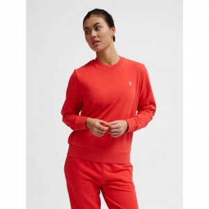 Hummel Pulse W Sweat Crewneck Tröjor Dam Röda | 927532-583
