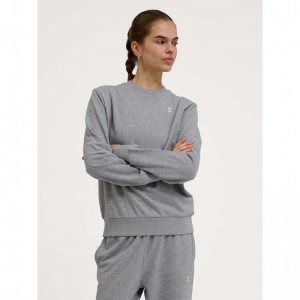 Hummel Pulse W Sweat Crewneck Tröjor Dam Grå | 403114-506