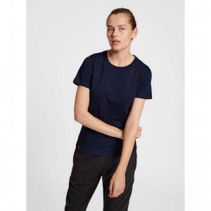 Hummel Red Basic S/S Strumpbyxor Dam Marinblå | 710257-866