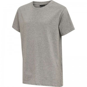 Hummel Red Basic S/S T-shirt Barn Grå | 256509-875